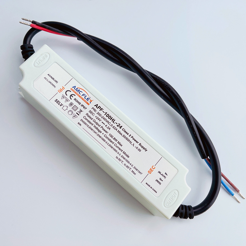 100w 24v Class 2 Led Driver Ip67 Waterproof Built In Pfc