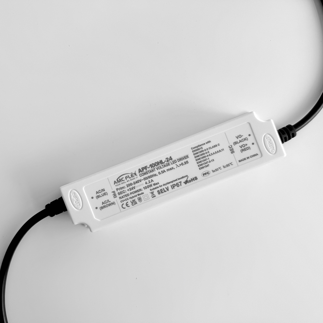 100W 24V SELV CE ROHS compliance waterproof LED Driver